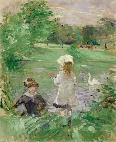 À beira do lago À beira do lago, 1883 de Berthe Morisot
