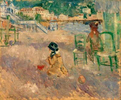Bela praia de Berthe Morisot