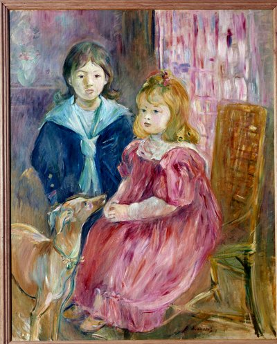 Retrato dos Filhos de Gabriel Thomas Pintura de Berthe Morisot de Berthe Morisot