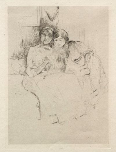 Desenhando. de Berthe Morisot