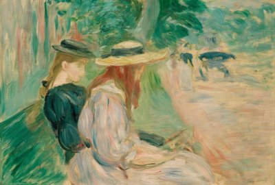 Em um banco de Bois de Boulogne de Berthe Morisot