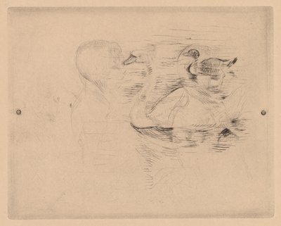Cisne e Pato, com retratos de Julie de Berthe Morisot