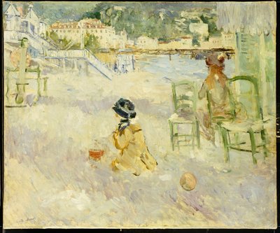 A praia de Nice, 1882 de Berthe Morisot