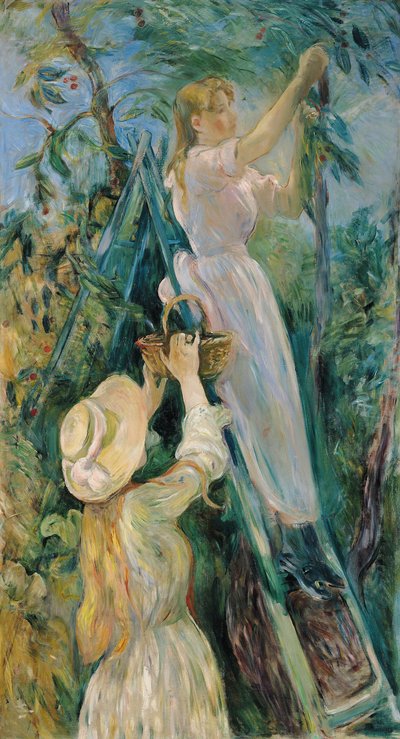 Os Cherry Pickers Le Cerisier, 1891 de Berthe Morisot