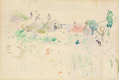 Os montes de feno em Jersey, 1886 de Berthe Morisot
