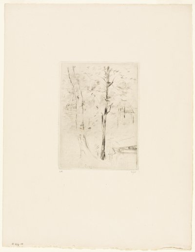 O lago no Bois de Boulogne de Berthe Morisot