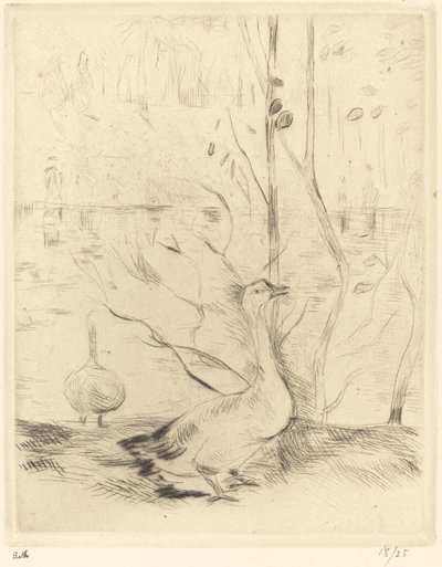 Caminhe no Boulougne Wood, 18881890. de Berthe Morisot