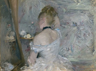 Mulher em seu banheiro, 1875-1880 de Berthe Morisot