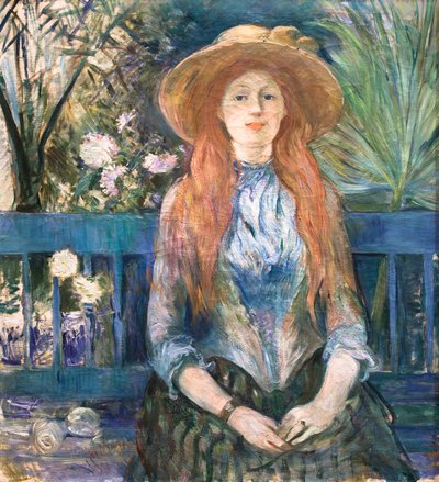 Jovem rapariga num parque,1888 (óleo sobre tela) de Berthe Morisot
