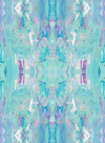 Aqua, 2014 (técnica mista, impressão digital) de Beth Travers