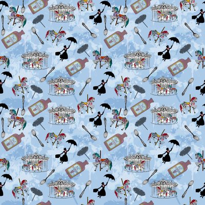 Mary Poppins, 2015 (padrão repetido) de Beth Travers