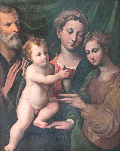 Virgem e Criança com São José e Santa Maria Madalena de Biagio Pupini