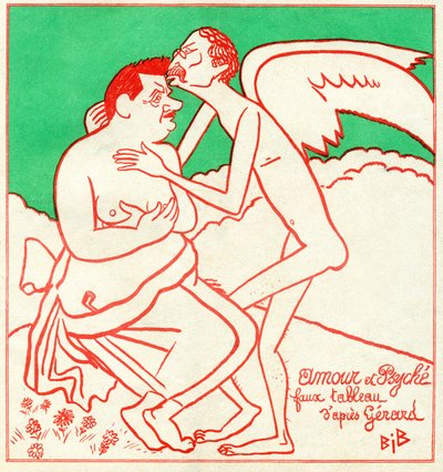 Edouard Herriot e Leon Blum em "Le Charivari" de Bib (1856 1946)