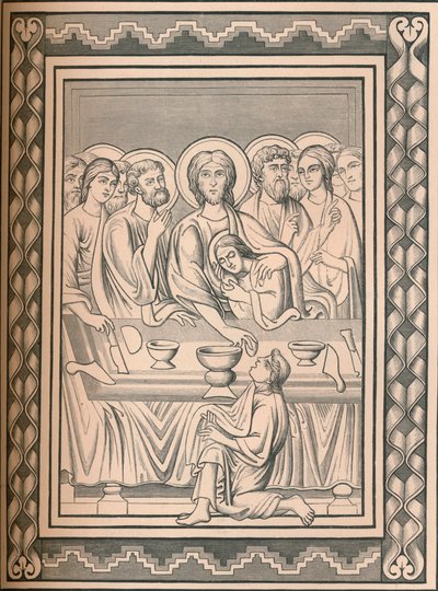 Cristo e santos, século XII, 1849. de Bisson and Cottard