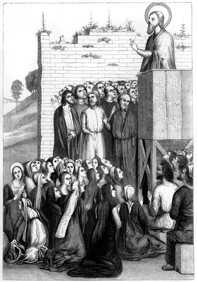 Pregação de Cristo, século XV, 1849. de Bisson and Cottard
