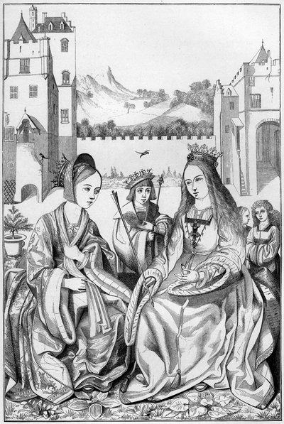 Santa Catarina de Alexandria, século XV, 1849. de Bisson and Cottard