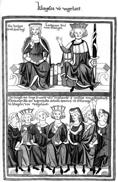 O Congresso de Wartburg, século XV, 1849. de Bisson and Cottard