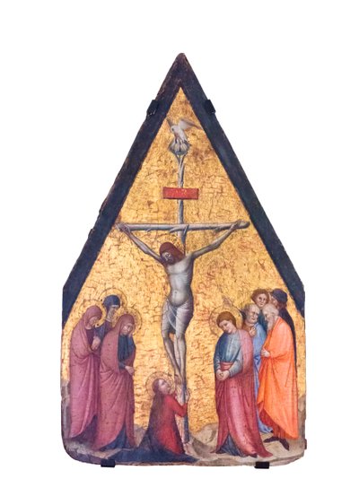 A crucificação (têmpera e ouro sobre tábua de madeira) de Bitino da Faenza