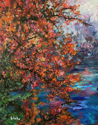 Rio Autumn, c.2021 (Acrílico sobre tela) de Blake Munch
