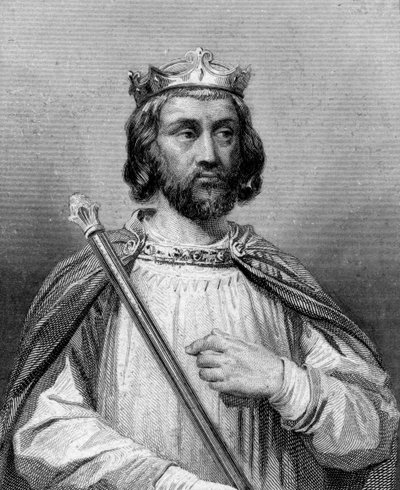 Rei Clotaire III dos francos, século XIX. de Blanchard
