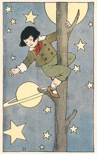 Rapaz Trepando uma Árvore entre as Estrelas e os Planetas de Blanche Fisher Wright