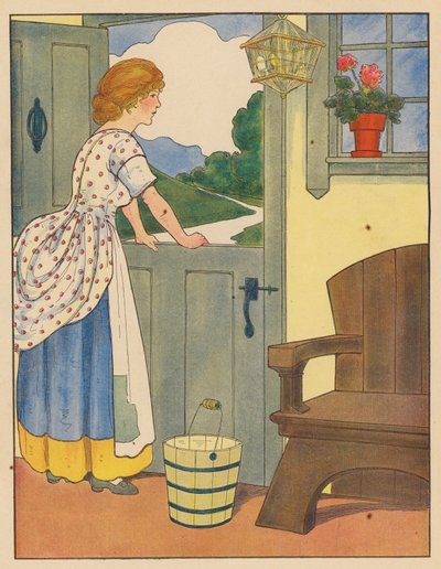 Canção infantil: O molho de fitas azuis (litografia a cores) de Blanche Fisher Wright