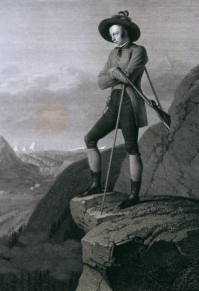 Archduke Johann como caçador de camurças de Blasius Höfel