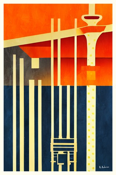 Estrutura geométrica moderna de Bo Anderson
