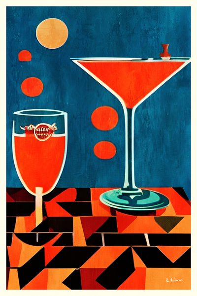 Mesa de cocktail retro de Bo Anderson