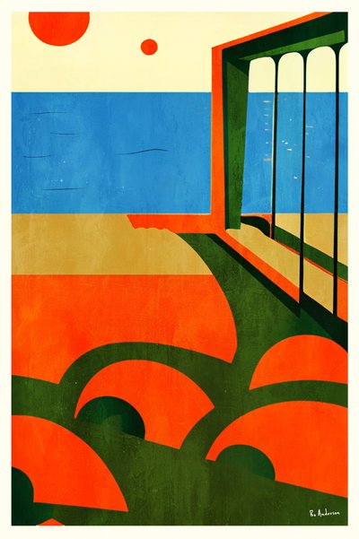 Terraço Costeiro Vibrante de Bo Anderson