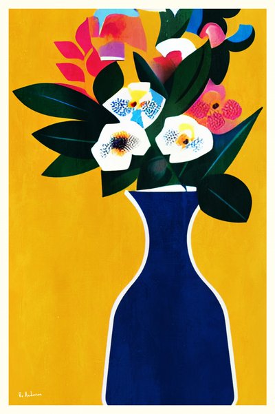 Arranjo floral vibrante de Bo Anderson