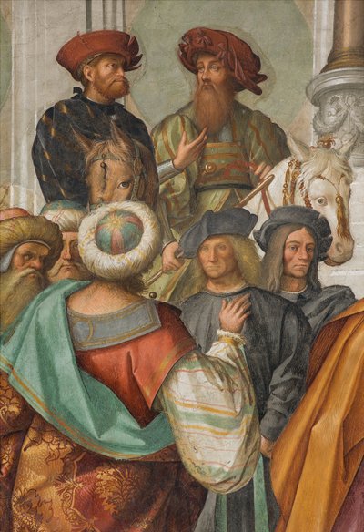 Nave Central, Segundo Norte, Casamento da Virgem, Boccaccio Boccaccino 1514-15, Detalhe de Boccaccio Boccaccino