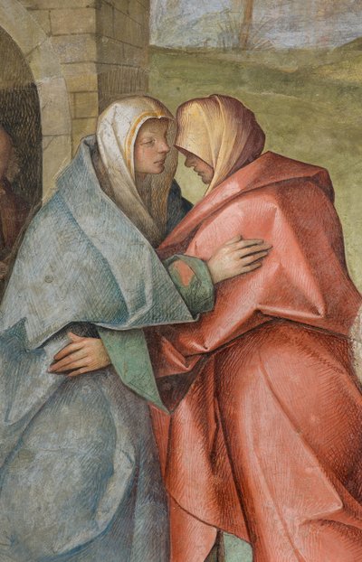 Nave Central, Terceiro Norte, Visitação, Boccaccio Boccaccino 1516-17, Detalhe de Boccaccio Boccaccino