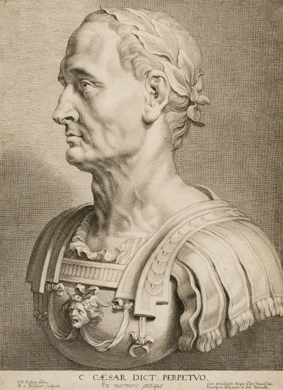 Júlio César, Ditador Perpétuo, de Doze Homens Gregos e Romanos Famosos, c.1633 de Boetius Adams Bolswert