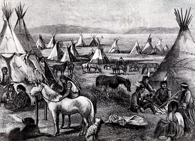 acampamento indígena Navajo de Bohuslav Kroupa
