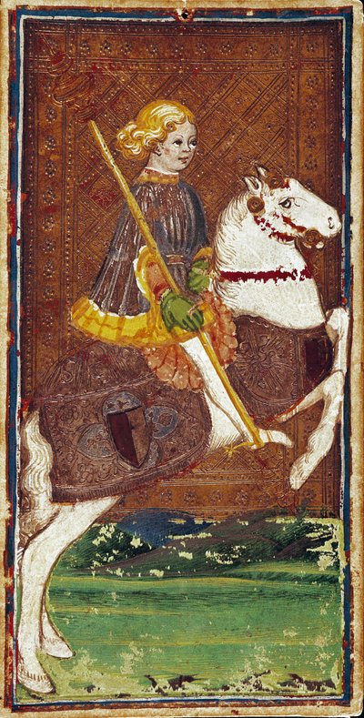 Mapa do jogo do Tarô da família Visconti de Bonifacio Bembo (1420-1482), meados do século XV - Bergamo, Galleria dell