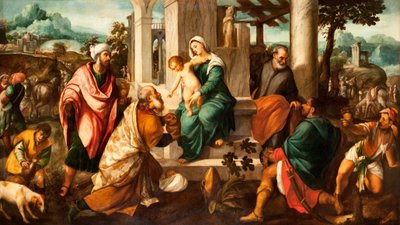 Adoração dos Magos de Bonifazio Veronese