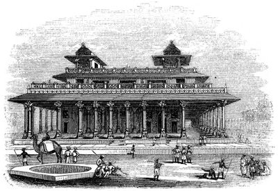 Palácio de Allahabad, Índia, 1847 de Bonner