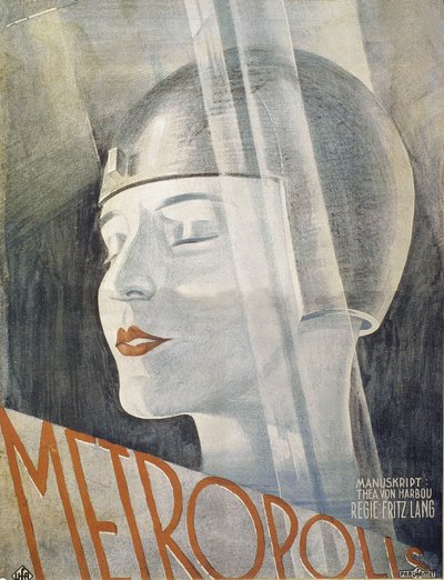 Cartaz do filme Metropolis de Fritz Lang (1926). O desenho gráfico é provavelmente do artista Boris Bilingusky. de Boris Bilinsky
