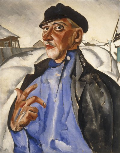 Retrato de Vaska Pepel (o submundo) de Boris Dmitrievich Grigoriev