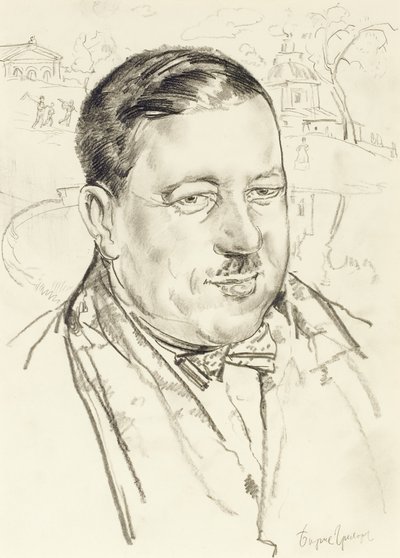 Retrato do artista Ilya Mashkov de Boris Dmitrievich Grigoriev