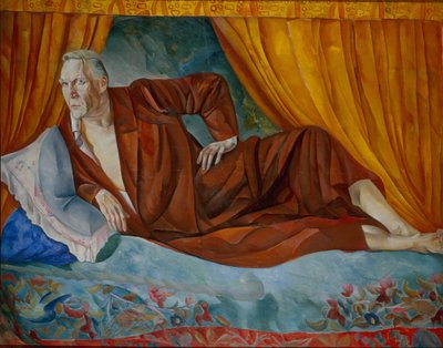 Retrato do cantor Fyodor I. Shalyapin 1873-1938, 1918 de Boris Dmitrievich Grigoriev
