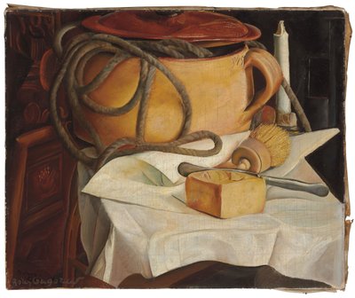 Natureza morta com vela de Boris Dmitrievich Grigoriev