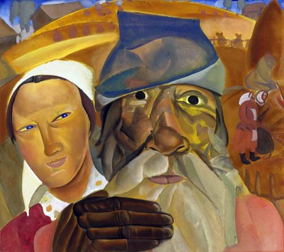 Faces da Rússia por Grigoriev, Boris Dmitryevich (1886-1939). Gouache sobre papel, tamanho : 50,5x56,5 de Boris Dmitrievich Grigoriev