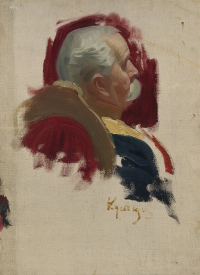 Retrato de Peter Alexandrovich Saburov 1835-1918, 1902-1903 de Boris Mikhailovich Kustodiev