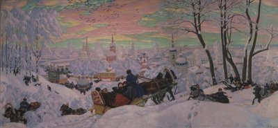 Entrudo, 1916 de Boris Mikhailovich Kustodiev