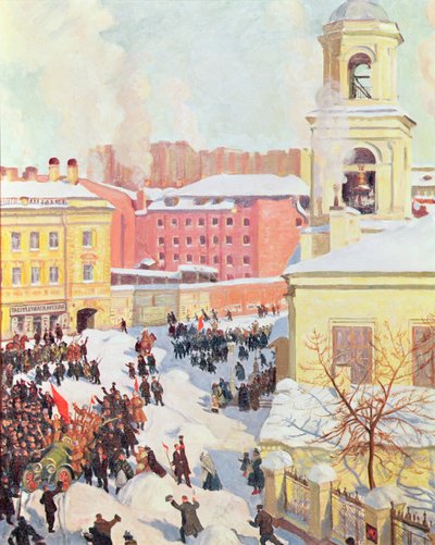 27 de fevereiro de 1917 de Boris Mikhailovich Kustodiev