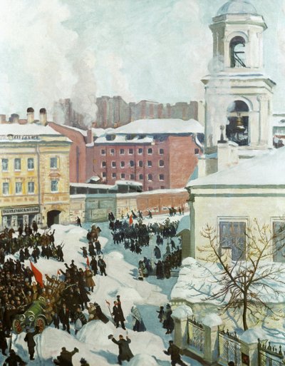 27 de fevereiro de 1917, 1917 de Boris Mikhailovich Kustodiev