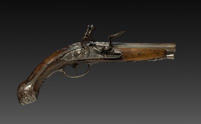 Pistola de pederneira, década de 1700. de Bortolo Agazzi