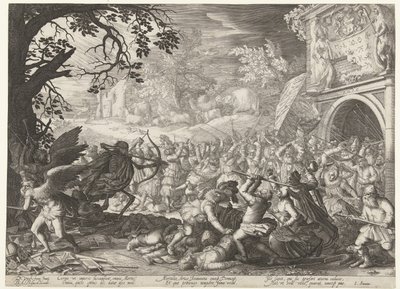 O Triunfo da Morte
A morte luta contra a humanidade de Boëtius Adamsz. Bolswert